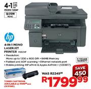 HP 4-in-1 Mono Laserjet Printer(M1212NF)