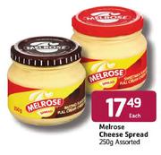 Melrose Cheese Spread Assorted-250g Each