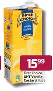 First Choice Uht Vanilla Custard-1ltr