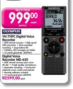 Olympus VN 711PC Digital Voice Recorder Each
