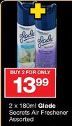 Glade Secrets Air Freshener-2 x 180ml