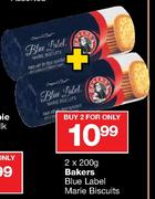 Bakers Blue Label Marie Biscuits-2 x 200gm