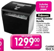 Fellowes P48C Shredder Bundle-Each