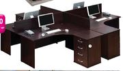 Bedford 1 x 4 Drawer Desk High Pedestal-Each