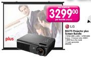 LG BS275 Projector Plus Screen Bundle-Per Bundle