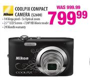 Nikon Coolpix Compact Camera(S2600)