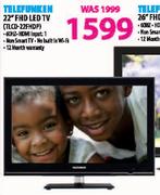 Telefunken 22" FHD LED TV(TLCD-22FHDP)