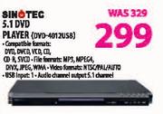 Sinotec 5.1 DVD Player(DVD-4012USB)