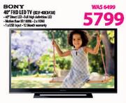 Sony 40" FHD LED TV(KLV-40EX430)