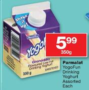 Parmalat Yogofun Drinking Yoghurt Assorted-350g Each