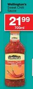 Wellington's Sweet Chilli Sauce-700ml Each