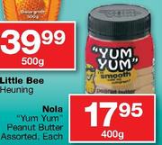 Nola Yum Yum Peanut Butter Assorted-400gm Each