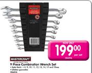 Mastercraft 9 Piece Combination Wrench Set-Per Set