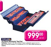 Topline 63 Piece Mechanic Toolset-Per Set