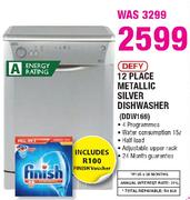 Defy 12 Place Metallic Silver Dishwasher(DDW169)
