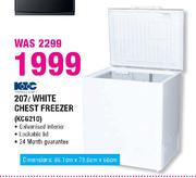 KIC White Chest Freezer-207Ltr(KCG210)