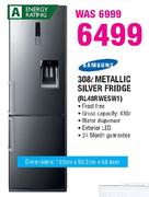 Samsung Metallic Silver Fridge-308Ltr(RL48RWESW1)
