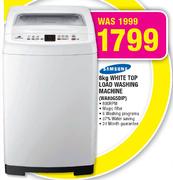 Samsung White Top Load Washing Machine-8kg(WA80G5DIP)