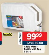 Addis Water Bottle With Tap-5L
