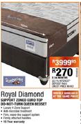 Slumberland Royal Diamond Support Zoned Euro Top Do-Not-Turn Queen Bedset