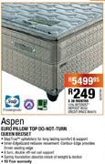 Aspen Euro Pillow Top Do-Not-Turn Queen Bedset