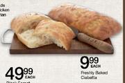 Freshly Baked Ciabatta-Each
