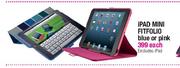 Ipad Mini Fitfolio Blue Or Pink Each