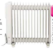 Delonghi 12 Fin Oil Heater (KH771225)-Each