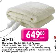 Aeg Electrolux Electric Blanket Queen (EBF400Q)-Each