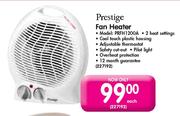 Prestige Fan Heater (PRFH1200A)-Each 