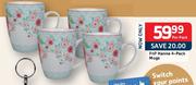 Pnp Hanna 4-Pack Mugs-Per Pack