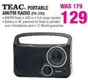 Teac Portable AM/FM Radio-Each