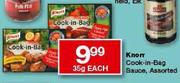 Knorr Cook-In-Bag Sauce Assorted-35g Each