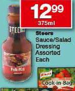 Steers Sauce/Salad Dressing Assorted-375ml Each