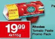Rhodes Tomato Paste Prono Pack-4x115g