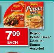 Royco Potato Bake/Cock-In-Sauce Assorted Each