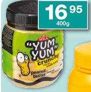 Nola "Yum Yum" Grondboontjiebotter Verskeidenheid,Elk-400g