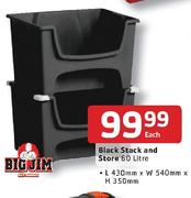 Big Jim Black Srack And Store-60 ltr Each