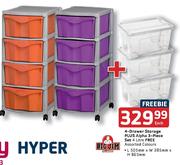 Big Jim Freebie 4-Drawer Storage + Alpha 3 Piece Set Free-Each