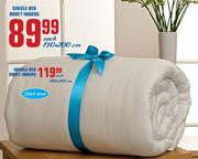 Single Bed Duvet Inners 130X200Cm-Each
