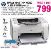 Single Function Mono Laser Printer(P1102)-Each