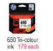 650 Tri-Colour Ink-Each