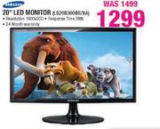 Samsung 20" LED Monitor(LS20B300BS/XA)-Each