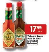 Tabasco Sauce Assorted (Excluding Habenero)-60ml Each