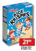 Kellogg's Rice Krispies-400gm Each