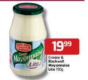 Crosse & Blackwell Mayonnaise Lite-790g Each