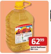 Sunfoil Sunflower Oil-4Ltr Each