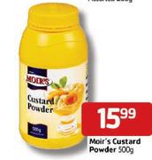 Moir's Custard Powder - 500g Each