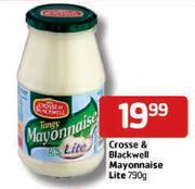 Crosse & Blackwell Mayonnaise Lite - 790g