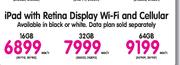iPad With Retina Display Wi-Fi And Cellular 16GB-Each